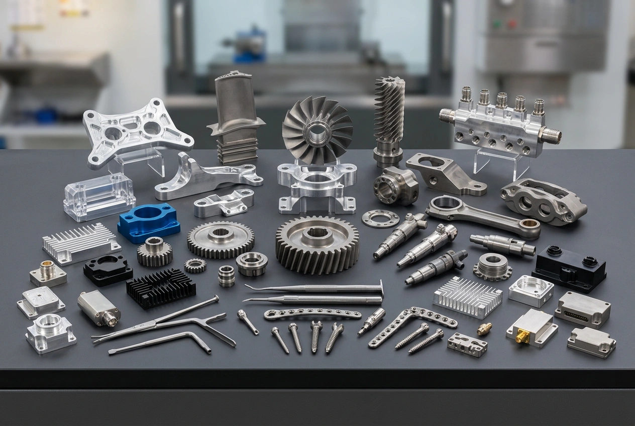 CNC machined parts for multiple industrial applications