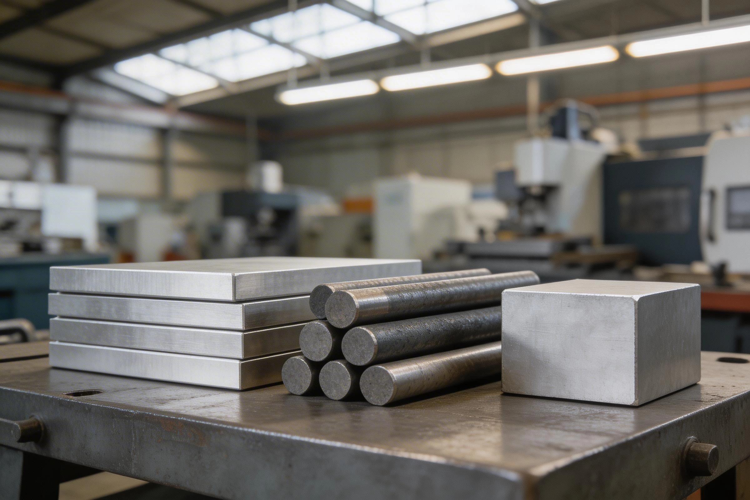 Aviation-grade aluminum and titanium stock for aerospace CNC machining projects