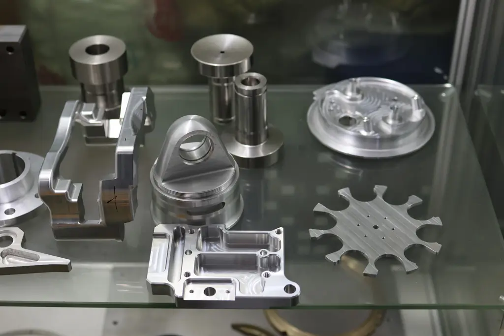 Assorted precision CNC machined metal parts for low-volume production runs