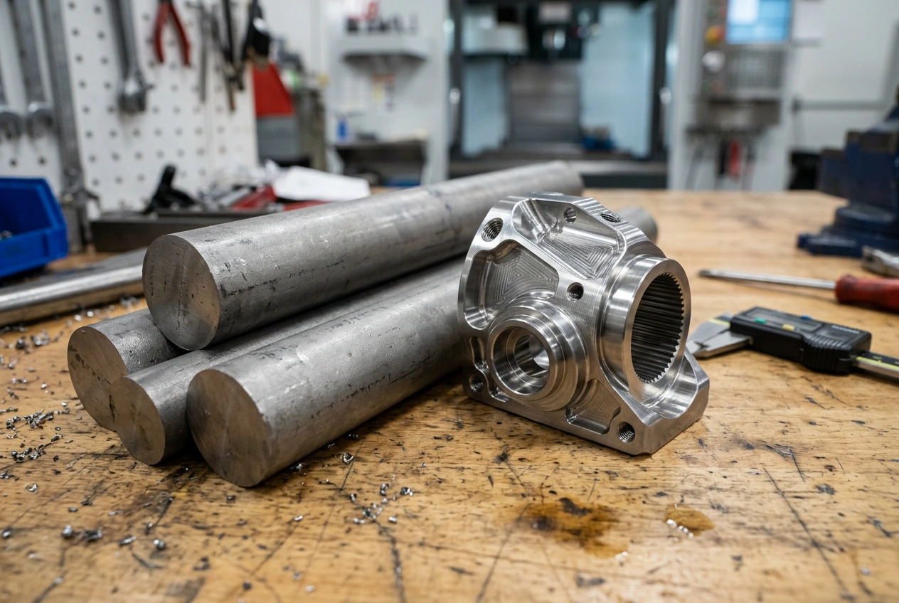 CNC mill machining titanium with coolant applied at the cutting zone